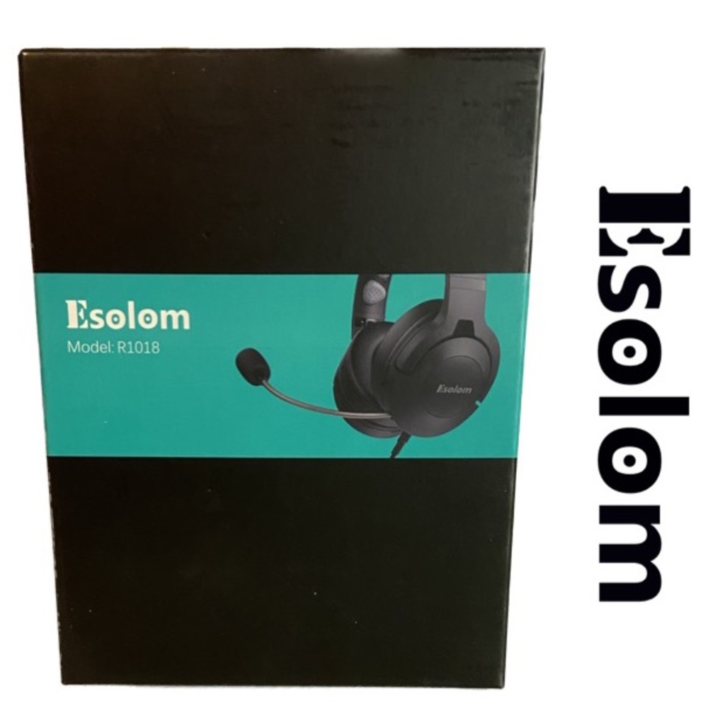 ESOLOM WiredStereo GamingHeadsetOnCable MicrophoneHeadphoneEarphone